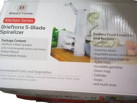 Brieftons 820103271769 Kitchen Series 5-blade Spiralizer Endless Food Creations And Recipes