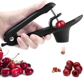 Brighoot 797424272563 Cherry Pitter Stainless Steel Tool Cherries Black