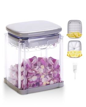 Brigii 972628478858 Vegetable Chopper Food With Container Cutter For Onion Cucumbers Durable
