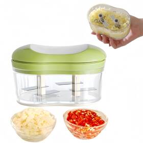 Briunn 614914544408 Manual Press Chopper Garlic Mincer Chili Peppers Vegetable Easy-press