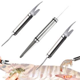 Broyeur 746198444140 3pack Stainless Steel Shrimp Deveiner Tool And Peeler Kitchen Tools