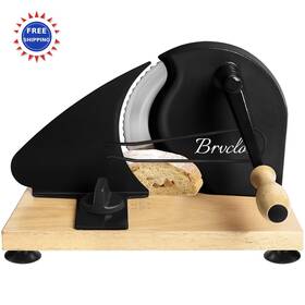 Brvclon 769165090935 Upgraded Manual Bread Slicer For Homemade Sourdough Metal Guide And Adjustable