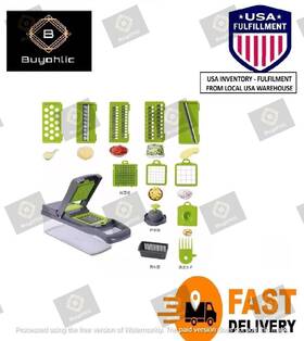 Buyohlic 906183733730 16 In 1 Handheld Manual Kitchen Multifunctional Potato Veggie Grater Slicer Usa