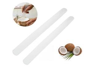 Bwesoo 792483918711 2pcs White Coconut Opener Meat Scraper Soft And Flexible Egg