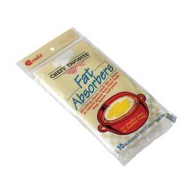 Cad-149 Cadie Products Fat Absorbers Sheets - 10 Pieces Food Grease And Oil Absorbing Blotter Paper