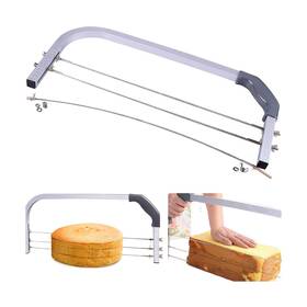 Calopet 774034290682 Professional Cake Cutter Slicer Leveler Commercial 4 Layers Adjustable Sta Inch