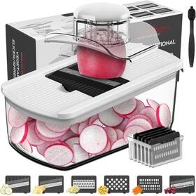 B860-c Cambom Mandoline Slicer Vegetable With 2 L Container For Potatoes Tomato