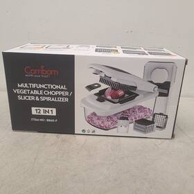 B860-f Cambom 12 In 1 Chopper Plus Vegetable With Spiralizer Slicer Blade