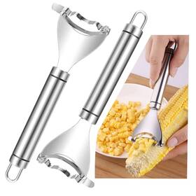 Ma0116 Canipha 2 Pcs Corn Peeler Planer Thresher Stainless Steel For On The Cob Kernel Remover