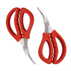 Caoxiong 726962432313 2 Pack Seafood Scissorsseafood Fish Crab Shrimp Lobster Scissors Stainless Steel