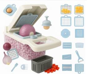 Casafoyer 810082064568 16-in-1 Vegetable Chopper Mandoline Slicer And Food Processor