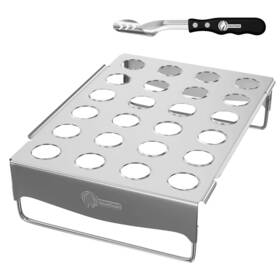 Cave Tools 850034433349 Jalapeno Corer Tool Grill Topper For Cooking Peppers Chicken Legs
