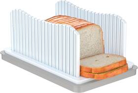 Cawiu 313089551586 Bread Slicer For Homemade Foldable Cutter With Crumb Tray Adjustab
