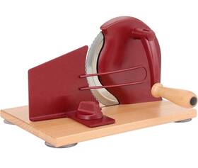 89578 Cawiu Manual Hand Crank Bread Slicer Wood Base Red Mpn