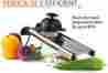 Cfvb1 Chef S Inspirations Food Slicer Cutter Mandoline Stainless Steel Premium V-blade Adjustable Blades
