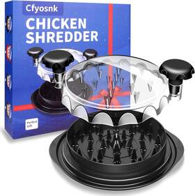 Shredder-1616 Cfyosnk Chicken Shredder Professional Breast Tool Twist Transparent Lid Ergonomic Bpa