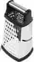 Cg10361-blk Home Basics 4 Side Metal Handle Cheese Grater