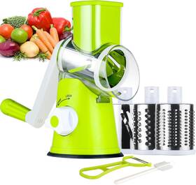 Cheese Grater 651721213400 Rotary Hand Crank Kitchen Shredder Speed Mandolin Slicer Nut Grin