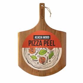Chef Pomodoro 810116041527 14-inch Acacia Pizza Peel Wooden 14 Inch Homemade
