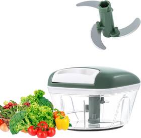 Chef Power 698746312831 Powerpremium Quality Mini Pull Cord Chopper - Stainless Steel Blades Han