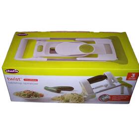 104-887-273 Chefn New Chefftn Twist Handheld Spiralizer Veggie Slicer Light Weight Compact Storage