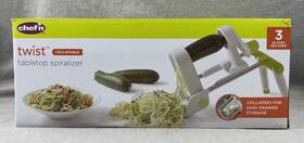 838485 Chefn Chefftn Twist Collapsible Tabletop Spiralizer Brand New In Box