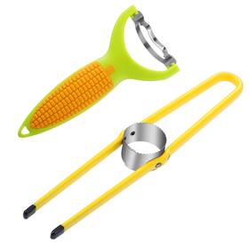 Net-chengu-2225 Chengu 2pack Stainless Steel Corn Cob Stripper And Kernel Remover Nonslip Handle