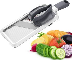 3-thickness Chizhou Industry 726084665927 Zkiron Handheld Mandoline Slicer For Kitchen - Adjustable Vegetable