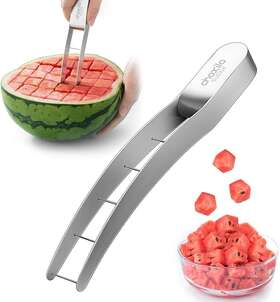 11311 Choxila Watermelon Cutter Slicer Stainless Steel Cube Quickly Safe