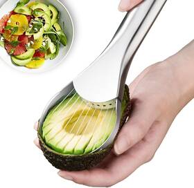 Choxila 445050798720 Avocado Slicer Tool - 2-in-1 Stainless Steel Cutter And P