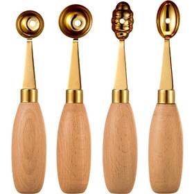 V03m13pw2h0if1gbj9oh1l14a Ciieeo 4pcs Fruit Digging Spoon Dessert Ball Milk Watermelon Carvi