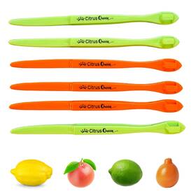 Citrus Queen Cq-ops6 Orange Peeler Tool 6 Pack Mixed Color One Size Green