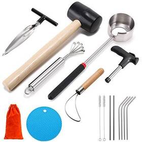 Cjfocus 784283069328 Coconut Opener Tool Set Safe And Easy To Open Young Mature Coconuts Food Gr