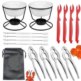 Cleabanke 428787183235 Crab Leg Cracker Tool Butter Warmers For Seafood Crackers Lobst