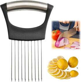 Clrzol 313101957938 Stainless Steel Onion Slice Holder New For Slicing Lemon Slicer V