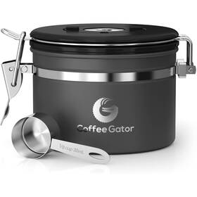 8541994442 Coffee Gator Stainless Steel Grounds And Beans Container Canister With