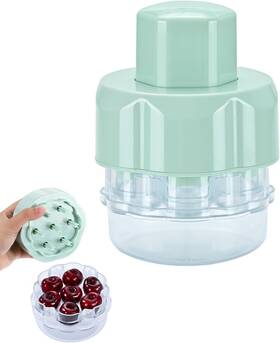 Coffway 753763169629 Cherry Pitter Tool Multiple Fruit Remover Mint Green Kitchen Gadget