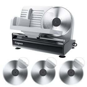 200w Cogace Q218 Powerful Deli Meat Slicer Machine Electric Food With 3 Types Of