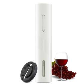 Kb1-601901a Cokunst Electric Wine Opener Cordless Automatic Corkscrew With Foil Cutter