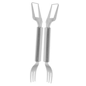 Xw40gwfvf16o51b2w07wj Collbath 2pcs Dual-head Stainless Steel Watermelon Slicer And Fruit Fork Tool Fo