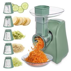 Weslr1 Cook With Color 5-in-1 Electric Slicer 150w Food Prep Machine Parmesan