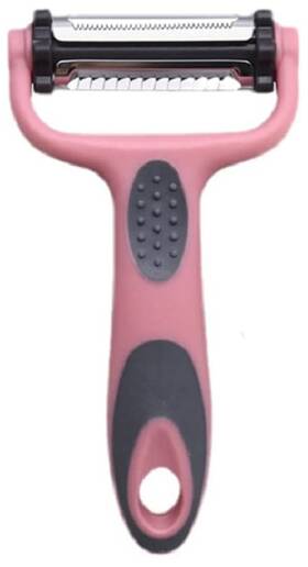 58759 Cooking Light Cookinglight 3-in-1 Rotating Peeler Pastel Pink