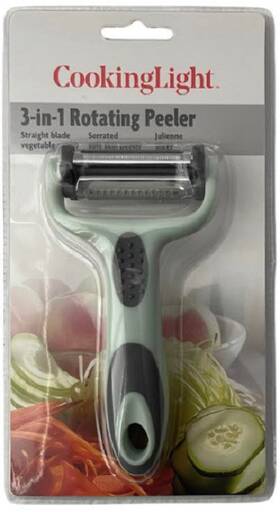 Cooking Light 741393589719 Cookinglight 3-in-1 Rotating Peeler Pistachio Green