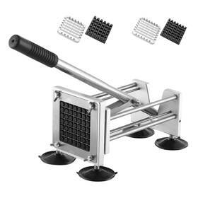 Coosoromas 732767487441 French Fry Cutter Professional Stainless Steel Potato Press Fries Wit