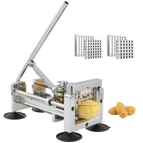 Coosoromas 756940866007 French Fry Cutter Stainless Steel Potato Slicer Professional Heavy Duty Potat