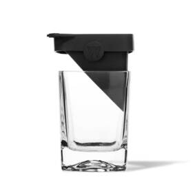 Ck7001 Corkcicle Whiskey Wedge - Premium Old Fashioned Glass With Silicone Ice Mold For Bour