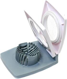21593 Corporation Basic Plastic 2-way Egg Slicer 4.75 Inches In Length 11 Stainless Steel Wires