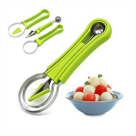 Cukaid 782942449122 Melon Baller Scoop Set Watermelon Scooper 4 In 1 Stainless Steel Fruit Carv Inch