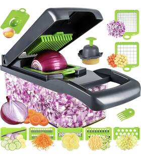 Culinary Charm 197644991945 Vegetable Chopper Pro Onion Multifunctional 13 In 1 Food K