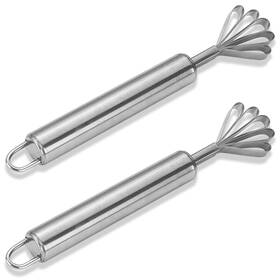 Cwouna 740863466949 2 Pcs Coconut Meat Scraper Stainless Steel Removal Knife Fish Scaler
